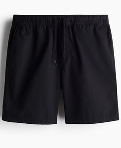 Pantalones cortos informales de algodón 100% Beige para hombre, cintura elástica con cordón, bolsillos laterales diagonales, ajuste Regular ecológico - Product Image 5