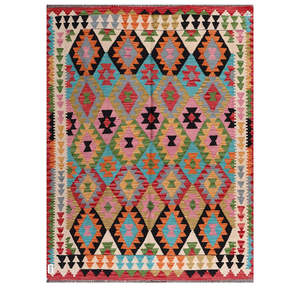 พรมกิลิม ไมมาณา อัฟกานิสถาน ขนาด 203 x 155 ซม. ชุดพรมปูพื้น - Product Image 1