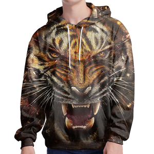 Hombres Casual Moda Oversized Pullover Hoodies OEM Mejor Calidad Hombres Hoodie Sublimación Térmica Sudaderas Con Capucha Para Hombres Casual Streetwear - Product Image 4