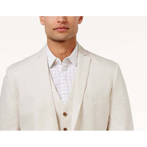 INC International Concepts Blazer da uomo in misto lino taglia piccola, colore beige Stone Block - Product Image 2