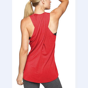 Débardeurs de sport personnalisés pour femmes, sans manches, coupe régulière, 100 % polyester tissé, séchage rapide - Product Image 4