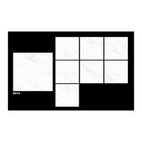 Carreaux à jet d'encre 3D de l'Inde Meilleure vente Carreau de marbre poli 600x600mm Carreau de sol en porcelaine Carreau de porcelaine aspect marbre antidérapant