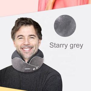 Travel <strong>Pillow</strong> 100% Pure <strong>Memory</strong> Foam Neck <strong>Pillow</strong> <strong>Comfortable</strong> Breathable Cover Machine Washable - Product Image 3