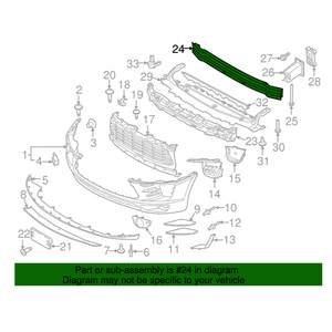 Refuerzo de parachoques delantero OEM 8R0807113D para <span class=keywords><strong>Macan</strong></span> 2014- 2018 2019-2022 - Product Image 6