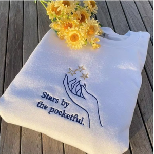 Camiseta bordada suave Sueño floreciente Flor minimalista Gráfico Estética Traje Estilo informal Lindo Uso diario Top de moda - Product Image 2