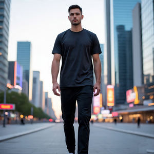 Drop Shoulder Jogging Camisetas Chándal Niños Camisetas holgadas Conjuntos de pantalones holgados Conjuntos de Jogger de gran tamaño para hombres - Product Image 3