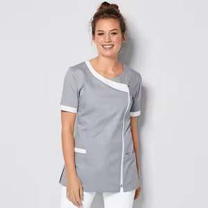 Blouse de laboratoire médicale de protection en gros avec logo personnalisé, de haute qualité, extensible, 100% coton, unisexe, anti-rides, ensemble de blouses - Product Image 6