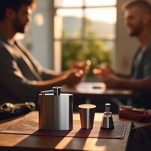 Set di Borracce Personalizzate Menzie, Gadget Promozionali per Bevande Personalizzati per Uomini - Product Image 3