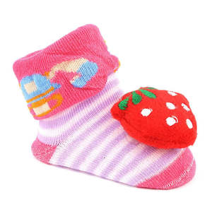 Newborn <b>Booties</b> - Dark Pink - Product Image 1