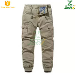 Pantalones cargo de algodón 100% cómodos y elegantes para hombre, ropa de trabajo informal de Color sólido, cintura elástica, cintura media, patrón recto - Product Image 2