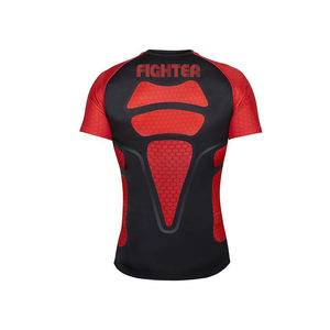 Rashguard BJJ MMA à manches courtes, extensible, respirant, léger, en spandex/polyester pour hommes adultes - Product Image 5