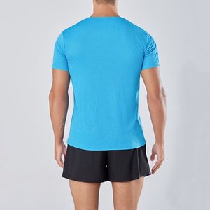 Camiseta deportiva de secado rápido para hombre, camiseta de capa Base de compresión transpirable de alta elasticidad atlética para correr en el gimnasio al aire libre - Product Image 5