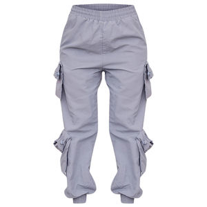 Best Women's High-Waisted Baggy Cargo Jogger Pants Plus Size Sweatpants for Winter Flat Front Style women and men's pants washed - Product Image 2