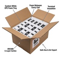 Batería prismática de litio ternaria NMC Samsung de 3.7V 94Ah, 3000 ciclos, 345Wh, bajo IR, para vehículos eléctricos, energía solar, ESS, carritos de golf, barcos, UPS, RV