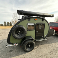 Caravane de camping miniature personnalisée en forme de larme, légère, tout-terrain, entièrement équipée, à vendre