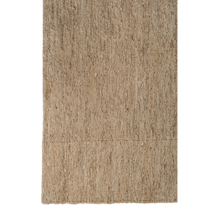 พรมปูพื้นสีเบจน้ำตาล ทำด้วยมือจากเส้นใยป่านปอ ทอแบบเรียบ ลายเส้นตรง รูปทรงสี่เหลี่ยมผืนผ้า ลายต่อกันแบบจิ๊กซอว์ สำหรับใช้ในบ้านและทางเดิน-PKJT-110 - Product Image 4