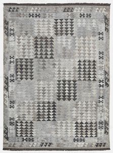 Tapis et ensembles esthétiques en laine Kilim Dhurrie Modèle traditionnel de technique de tissage plat - Product Image 2