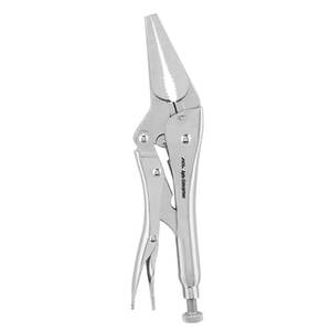 <b>Long</b> <b>Nose</b> Locking Pliers 9 Inch Heavy Duty Stainless Steel Professional Precision Grip Clamping Bending with Lifetime Warranty - Product Image 5