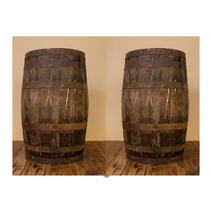 Calidad Premium nuevo buen anillo de borde negro de madera acabado de laca decorativo 200L barril de Tequila barril disponible mejor precio - Product Image 5