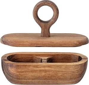 Sugar Crock Deluxe calidad forma personalizada madera de roble hogar y cocina Mesa contenedor de azúcar al precio más barato de la India - Product Image 3
