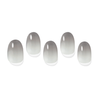[Palette] Faux ongles naturels avec colle gelée réutilisable, colle à ongles pour manucure, autocollants pour ongles pour femmes et filles, modèle brillant UV