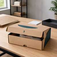 Boîte d'expédition en carton ondulé personnalisée pour l'emballage de chaussures avec fermeture à rabat et insert pliable – Fabricant