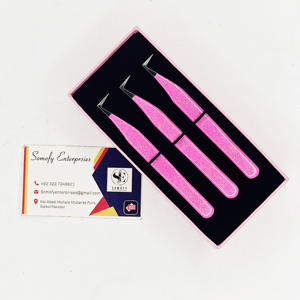 Pince à cils en acier inoxydable revêtue de caoutchouc avec logo personnalisable Pointe argentée maigre à 90 degrés Nouveau design de poignée en couleur blanche - Product Image 6