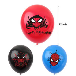 ลูกโป่งลาเท็กซ์ลายซูเปอร์ฮีโร่สไปเดอร์แมน ขนาด 12 นิ้ว 12 ชิ้น แบบใช้แล้วทิ้ง หนาและมีสีเมทัลลิก สำหรับวันแม่และงานปาร์ตี้รับปริญญา - Product Image 2