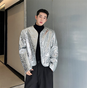 Vestes d'hiver pour hommes en toile à paillettes de haute qualité et confortables avec logo frontal, prix de gros - Product Image 3