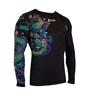 <b>Custom</b> Printed Rash Guard Wholesale <b>Compression</b> <b>Shirts</b> Sportswear Men Casual <b>Custom</b> <b>Design</b> MMA <b>Custom</b> Brands Brand Shorts Mma - Product Image 4