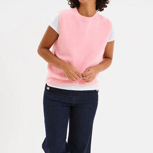 Cozy Front Neck Sleeveless Sweater <b>Womens</b> Perfect Winter Layering Soft Knitted Breathable Casual <b>Tops</b> Comfortable Stylish <b>Warm</b> - Product Image 5