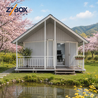 Maison conteneur préfabriquée de luxe à 2 chambres, prête à l'emploi, 20 pieds/40 pieds, norme américaine, mobile et extensible, type cabine de vie préfabriquée