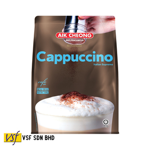 Aik Cheong Coffee Aik Cheong Cafe Art Cappuccino 25g X 12S X 24 Pkts Bebida de café Hecho en Malasia Halal Barista - Product Image 2