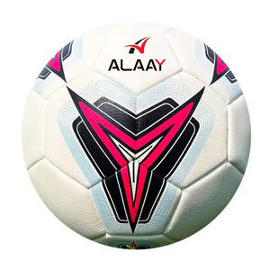 Balón de fútbol de PVC/PU Alaay, Balón de entrenamiento deportivo de estilo personalizado de fútbol de alta calidad, 5 bolas, tamaño de puntada 5/4/3/2 - Product Image 1