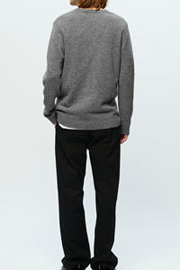 เสื้อสเวตเตอร์ถักนิตติ้งของผู้ชายอินเทรนด์ขายดี100% ผ้าคอตตอนนิ่มแห้งเร็วสั่งปักโลโก้ได้ตามต้องการ - Product Image 2