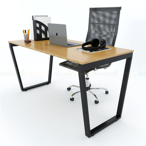 Bamboo Laptop <b>Desk</b> 140x70cm Foldable with Metal Legs for Home and School Use - Product Image 2