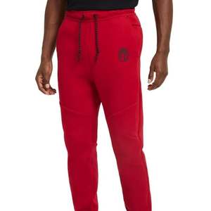 Pantalones Deportivos de Felpa Técnica para Hombre en Rojo, Ligeros, Cálidos, para Entrenamiento Atlético, Corte Ajustado, Ropa Deportiva Premium, Pantalones Deportivos - Product Image 3