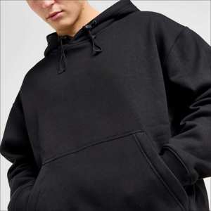 Vente en gros Sweat à capuche oversize en polaire robuste brodé, unisexe, en coton chaud pour l'automne, style streetwear décontracté, avec logo personnalisé - Product Image 5