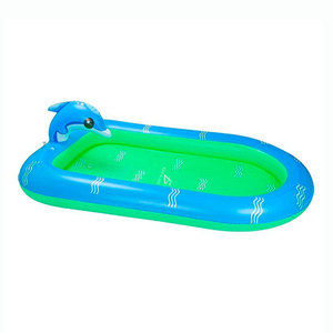 Piscina Inflable Resistente con Aspersores y Cabeza de Delfín, Tamaño Personalizado, Flotador de Diversión para Uso en Ríos - Product Image 3