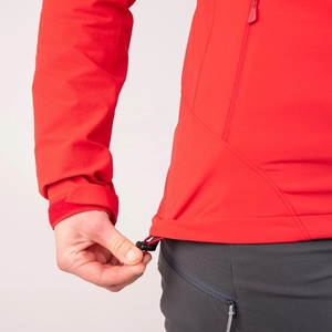 Chaqueta cortavientos Softshell de alta calidad para mujer, soporte bordado impermeable transpirable, ropa cálida para invierno y otoño, tela estampada - Product Image 6