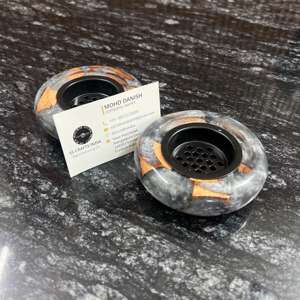 Porte-encens arabe décoratif de brûleur de Bakhoor de résine époxyde en bois fait à la main pour la maison et le cadeau pour l'usage aromatique d'Oud - Product Image 2