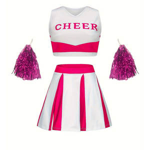 Uniformes de cheerleading de haute qualité, fabrication sur mesure, ensembles imprimés, sublimés, avec strass, vêtements d'équipe sportive pour filles et femmes - Product Image 1