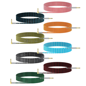 Nhà Máy Tùy Chỉnh Chiều Dài Cụ Chuyên Nghiệp Cáp Điện <span class=keywords><strong>Guitar</strong></span> Amp Dây 1M 1/4 Inch TS <span class=keywords><strong>Guitar</strong></span> Cáp Cho <span class=keywords><strong>Guitar</strong></span> Bass - Product Image 1