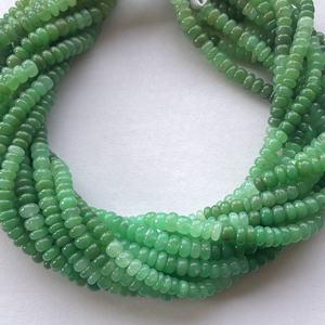 4 มม.6 มม.8 มม.10 มม.สีเขียวธรรมชาติChrysoprase OmbreเรียบRondelleอัญมณีลูกปัดStrandราคาผู้ผลิตขายส่งShop - Product Image 2