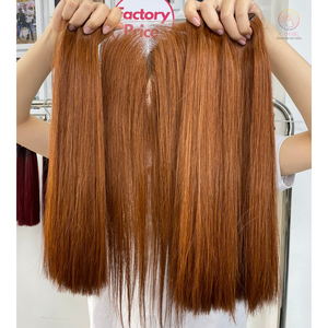 Envío de la gota Extensiones de cabello vietnamita crudo recto natural Paquetes dibujados dobles Proveedor de cabello humano - Product Image 3