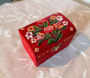 CHARMING DESGIAN NATURAL WOODEN Premium Printed Home Wooden Tabletop Spice <b>Box</b> With Separate Compartments for Spices and - Product Image 1