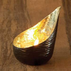 Bougeoir photophore de Noël d'occasion le plus vendu décor à la maison nouveau design finition argentée - Product Image 3