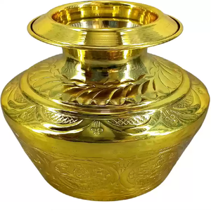 Latón indio Lota Pooja artículo hogar Hotel Oficina ceremonia religiosa latón Kalash hindú Pooja artículos venta al por mayor precio directo de fábrica - Product Image 2