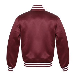 Chaqueta Varsity de Invierno para Hombre - Cierre de Cremallera, Tejido de Punto, Ribete de Piel de Visón, Transpirable y Bordada, Pedido al por Mayor OEM - Product Image 2