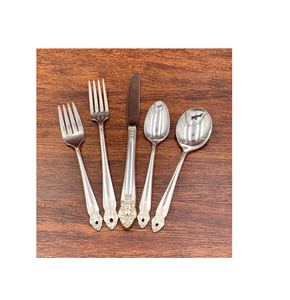 Juego de cubiertos de diseño fantástico, utensilios de cocina de latón, juego de cubiertos de 8 acero con espejo para uso en el hogar, hoteles y restaurantes - Product Image 2